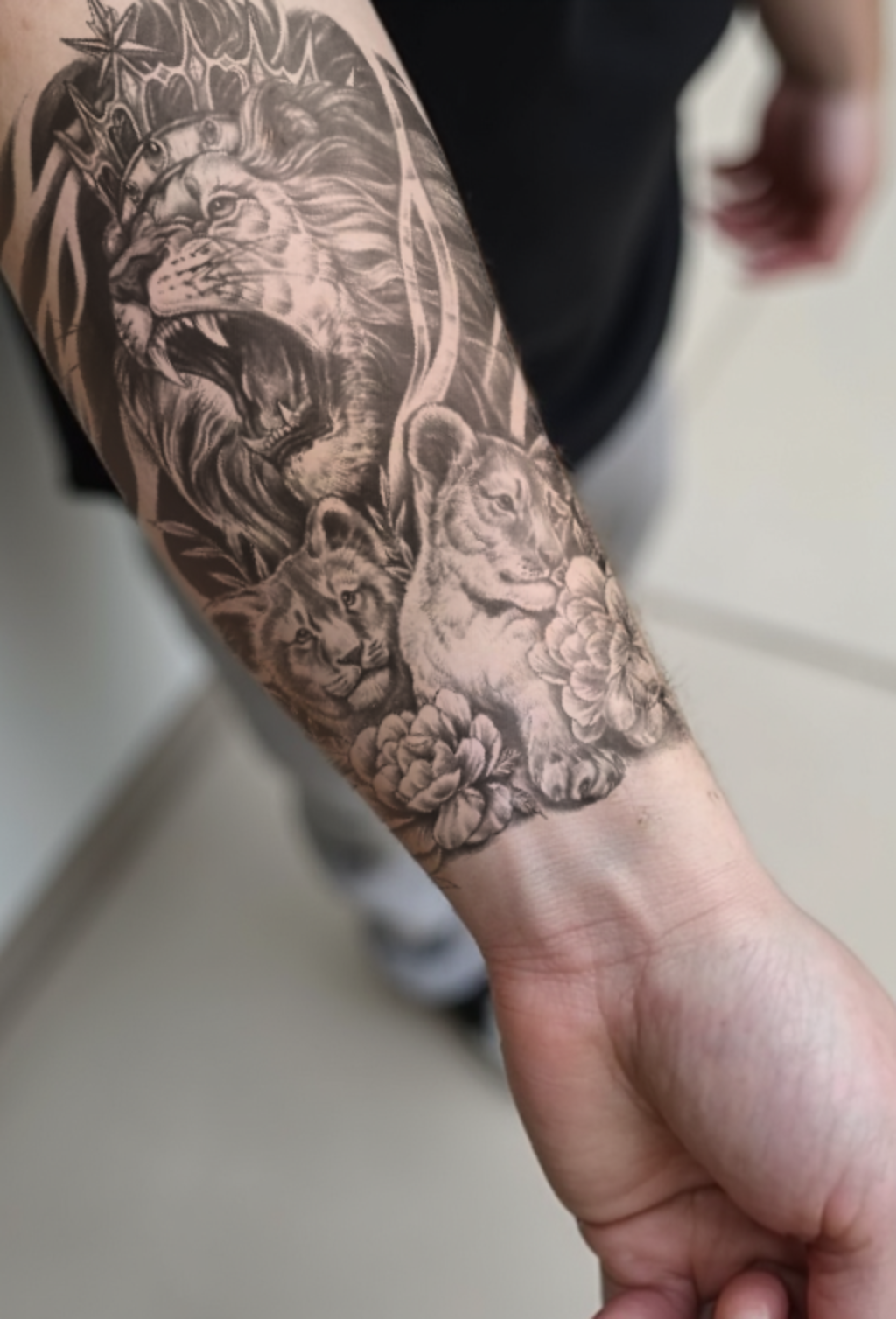 The King and His Cub Sime Permanent Tattoo