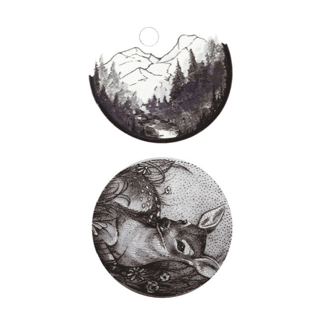 Gift - Mirror deer Temporary Tattoo