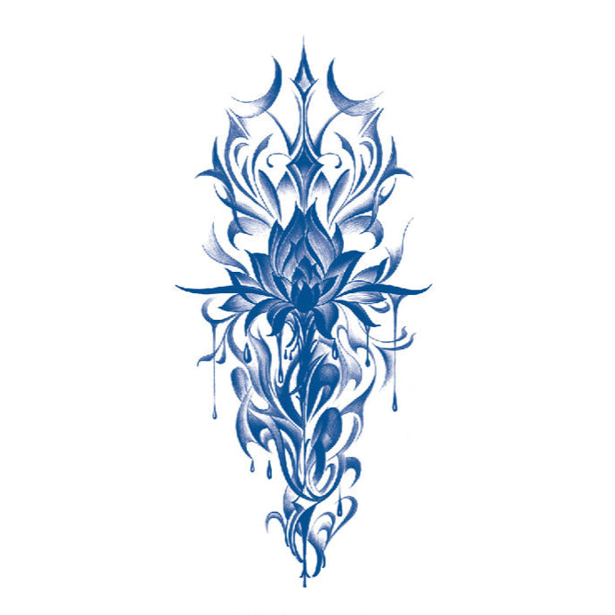 Violet Lotus Semi Permanent Tattoo