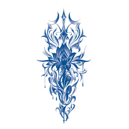 Violet Lotus Semi Permanent Tattoo