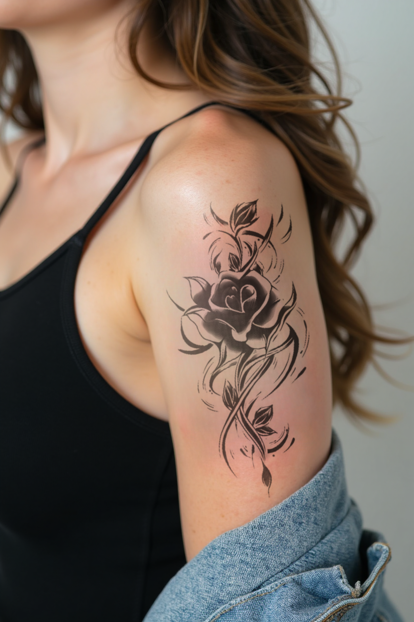 Breeze Rose Semi Permanent Tattoo