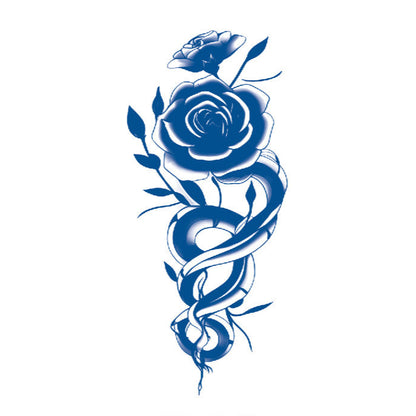 Coiling Rose Semi Permanent Tattoo