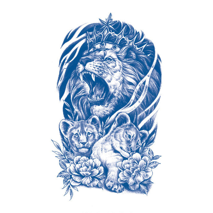 The King and His Cub Sime Permanent Tattoo