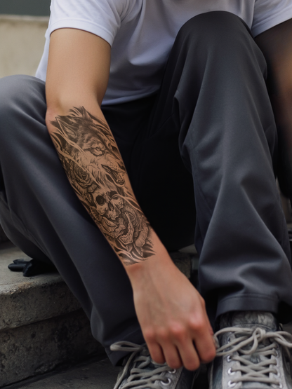 Howl of the Fallen Semi Permanent Tattoo